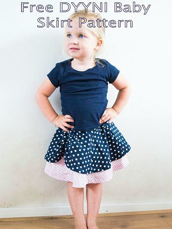 Free Girls Skirt Sewing Pattern Dyyni Skirt