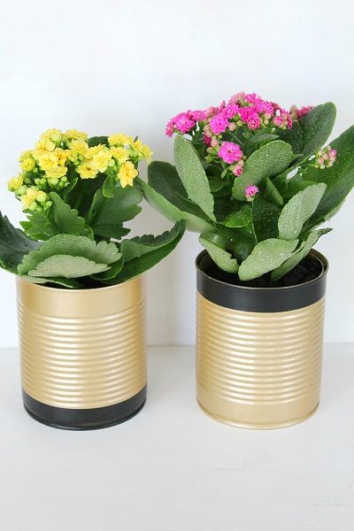 How To Make Aluminum Can Flower Pots | DIY Crush