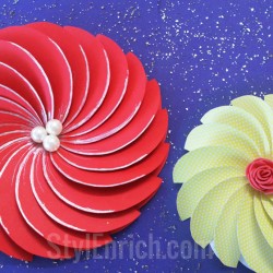 How to Make Easy Spiral Flowers