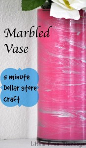 How to marbelize a Dollar Store vase | DIY Crush