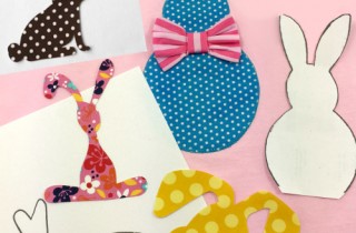 5 free bunny appliqué templates perfect for all your Easter projects. The templates are downloadable and can be adjusted for size | DIY Crush