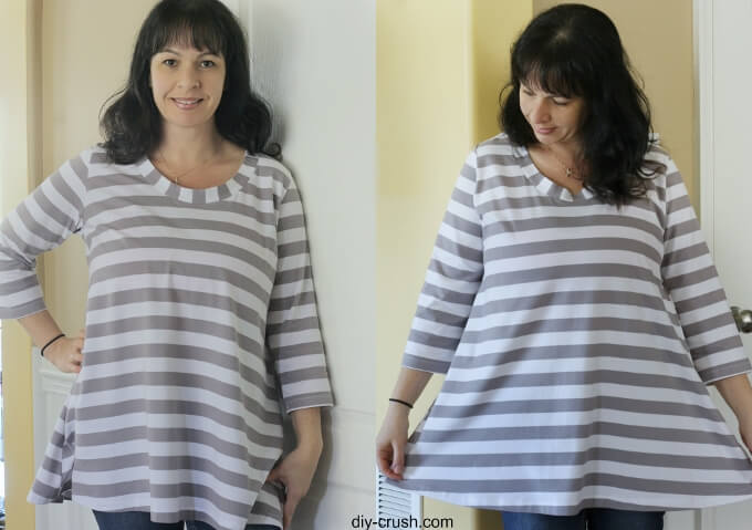 Easy Ladies Tee Pattern by Love Notions and reviewed by DIY Crush