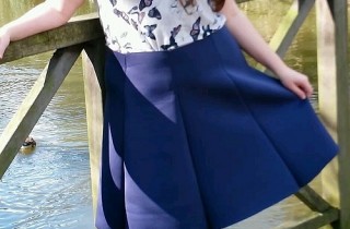 Flared Neoprene Skirt Tutorial