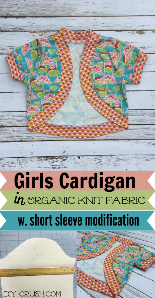 Knit Cardigan In Organic Cotton Plus Fabric - DIY Crush