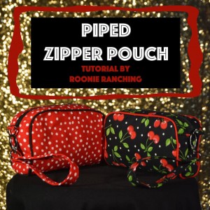 Zipper Pouch with piping DIY