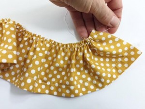 How to make ruffles and sew them on DIY Crush