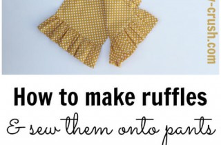 How to make ruffles and sew them on | DIY Crush