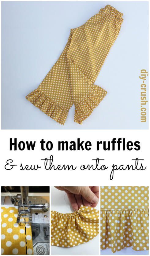 How to make ruffles and sew them on | DIY Crush