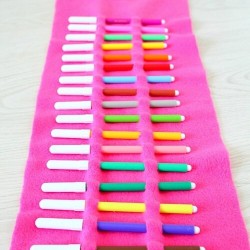 No Sew Pencil Roll