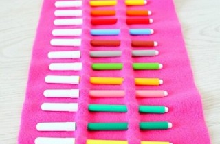 No sew pencil roll DIY