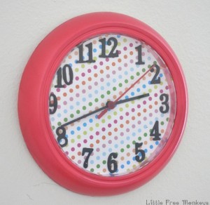 Ikea wall clock makeover