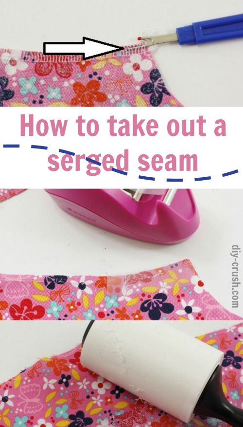 How To Take Out A Serged Seam | DIY Crush