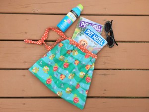 kids pool tote bag tutorial