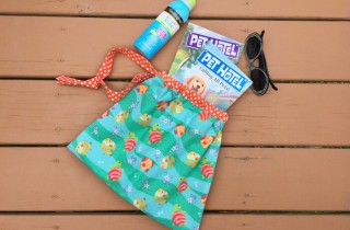 kids pool tote bag tutorial