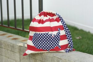 Patriotic Drawstring Bag | DIY Crush