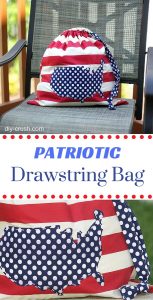 Patriotic Drawstring Bag | DIY Crush