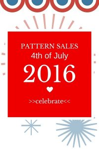 Pattern sales for 4th of July 2016