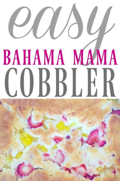 Bahama Mama Cobbler Recipe