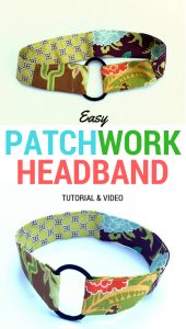 Easy Patchwork Headband Tutorial