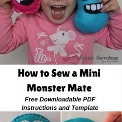 Mini Monster Softie Sewing Pattern