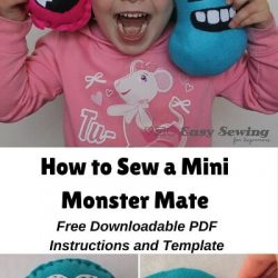 Mini Monster Softie Sewing Pattern