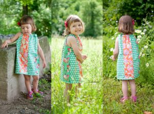 Paneled Sun Dress in Jennifer Paganelli fabric | DIY Crush