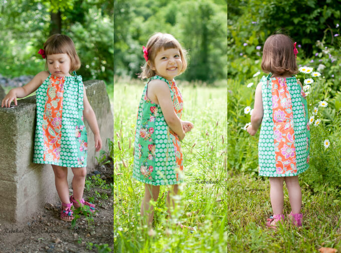 Paneled Sun Dress in Jennifer Paganelli fabric | DIY Crush