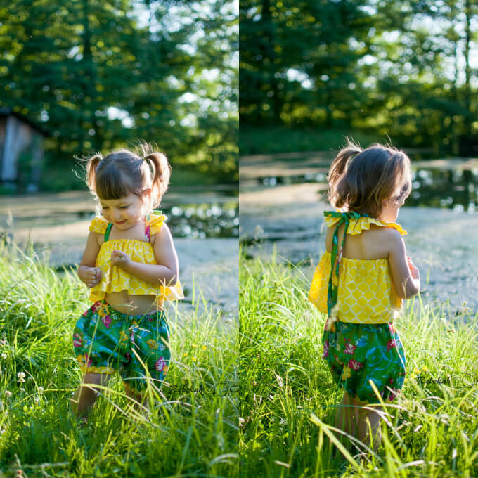 Sun Suit pattern with ruffle straps | DIY Crush