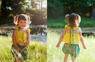 Sun Suit pattern with ruffle straps | DIY Crush