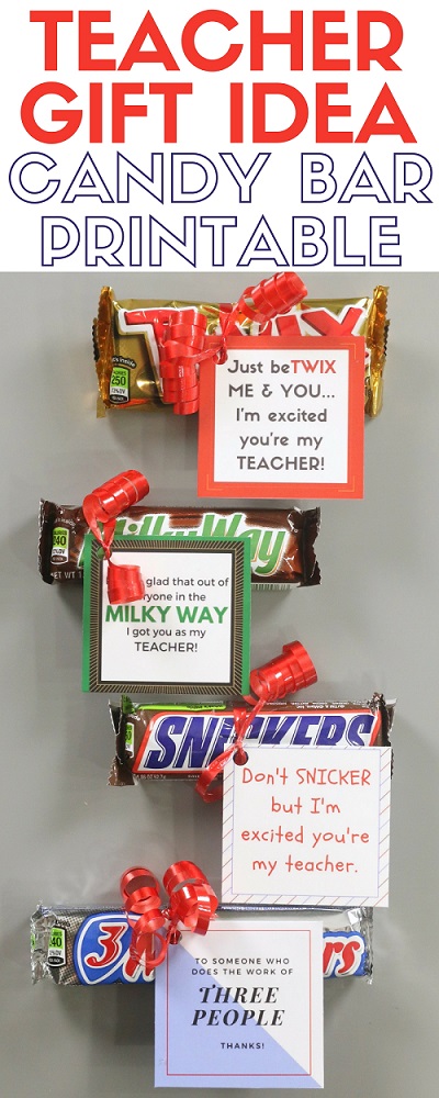 Back to school teacher gift printable