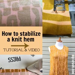 Stabilize A Knit Hem With Fusible Tape