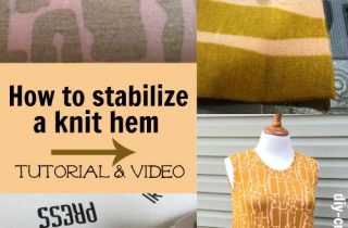 How to stabilize a knit hem with fusible tape | DIY Crush