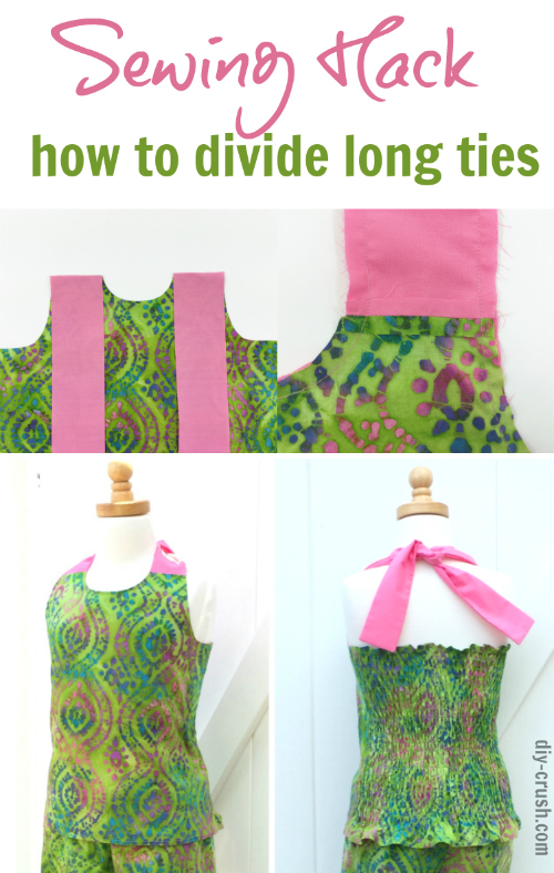 Sewing Hack: How to divide long ties