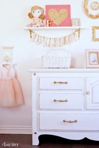 chippy glam dresser makeover diy