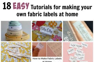 18 Easy tutorials for making your own fabric labels at home | DIY Crush