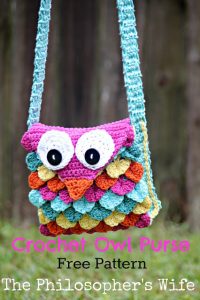 Free owl crochet purse pattern