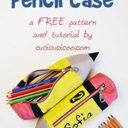 Free Pencil Shaped Pencil Case Pattern