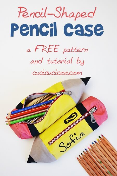 Free Pencil Shaped Pencil Case Pattern