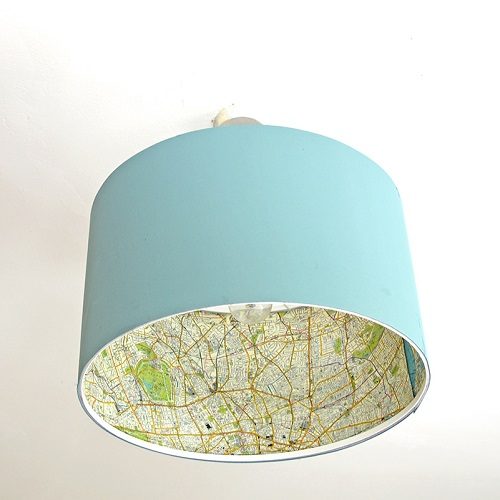 Ikea Hack Map lamp DIY