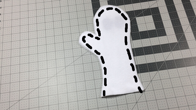 diy ghost costume mittens