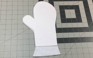 diy ghost costume mittens