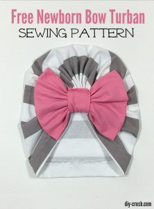 Free Newborn Bow Turban Sewing Pattern