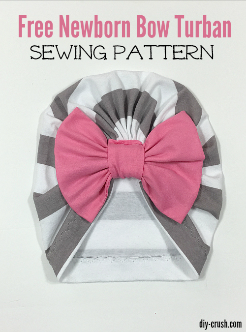 Free Newborn Bow Turban Sewing Pattern