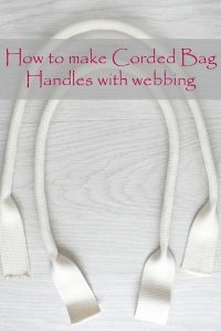 How To Make Bag Handles With Webbing