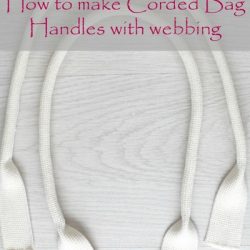 How To Make Bag Handles With Webbing