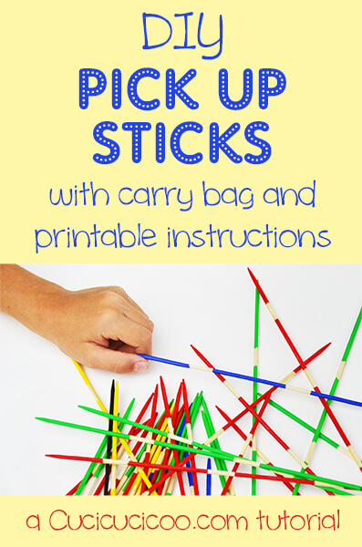 How to make pick up sticks. This old fashion game is so fun to play. Get this DIY and download the play rules