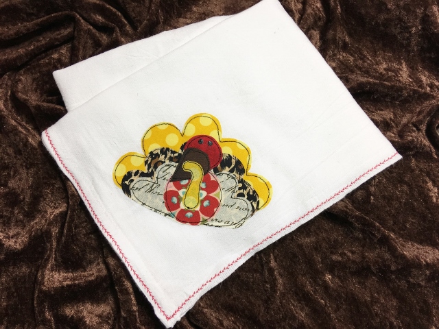 Turkey Applique Dish Towel DIY 