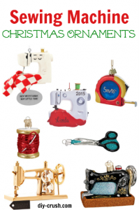 Sewing Machine Christmas Ornaments. Find beautiful sewing related ornaments for your tree.