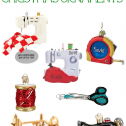 Sewing Machine Christmas Ornaments