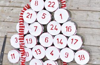 Upcycled Tin Can Advent Calendar